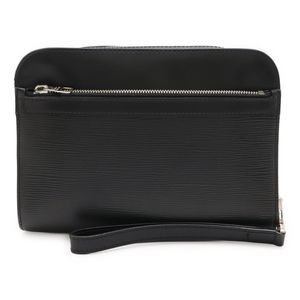 Louis Vuitton Epioche Second Bag Clutch Bag Leather Noir Black Black Silver